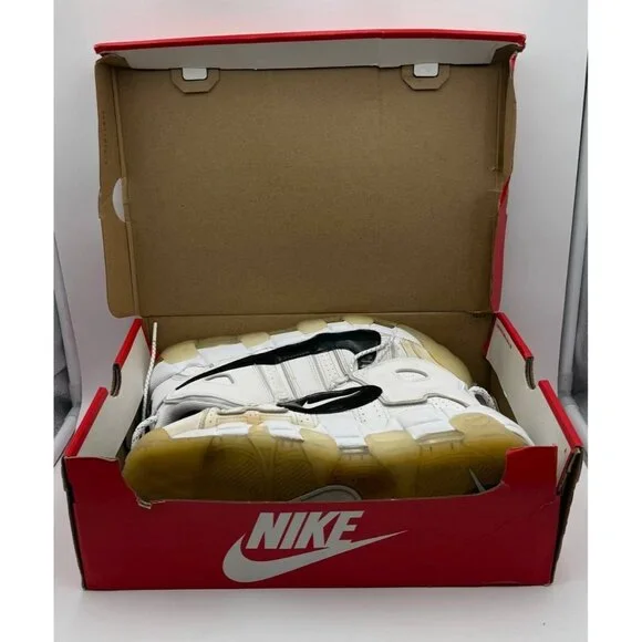 Nike Air More Uptempo 96 White Black Photon Dust Men US 11.5 DQ5014-100 - Picture 8 of 10